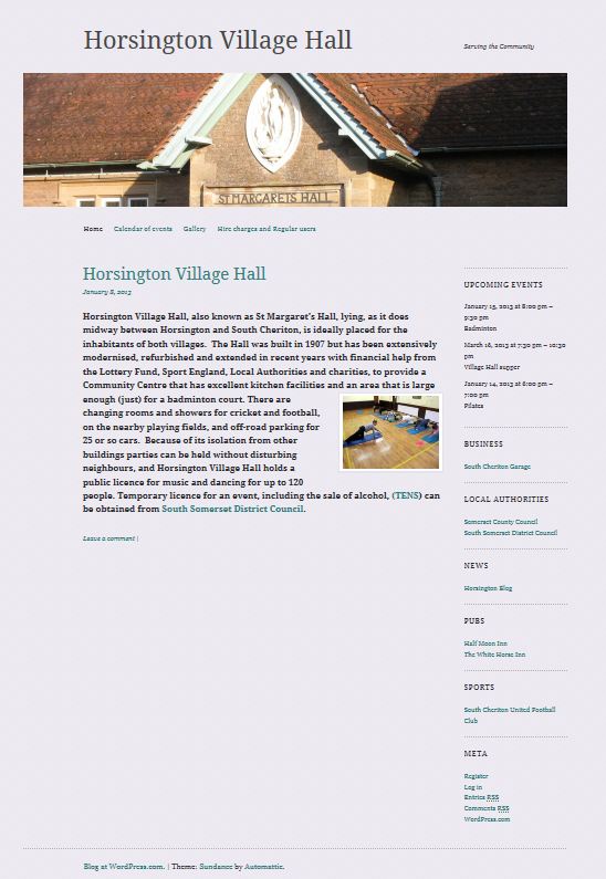 Horsington Village hall