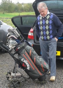 Frank White of Winky Seniors gets his mind in gear for the longest drive