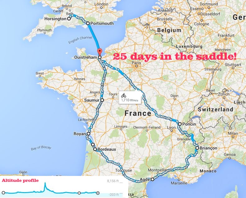 The Bailward tour  de France