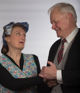 Chris Bailward, typecast as the Lord of the manor, falls for the comely Mrs Partlett, occupation: pew opener.